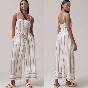 Maeve Easy Sleeveless Shirting Jumpsuit